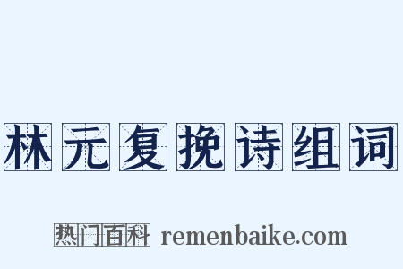 林元复挽诗组词是什么意思的图片